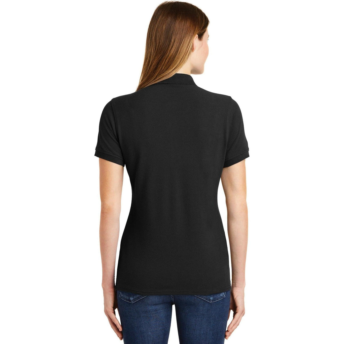 no-logo Port Authority Women's Ring Spun Pique Polo-Discontinued-Port Authority-Thread Logic