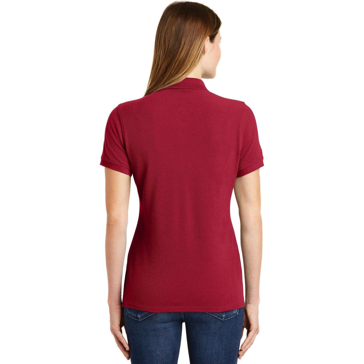 no-logo Port Authority Women's Ring Spun Pique Polo-Discontinued-Port Authority-Thread Logic