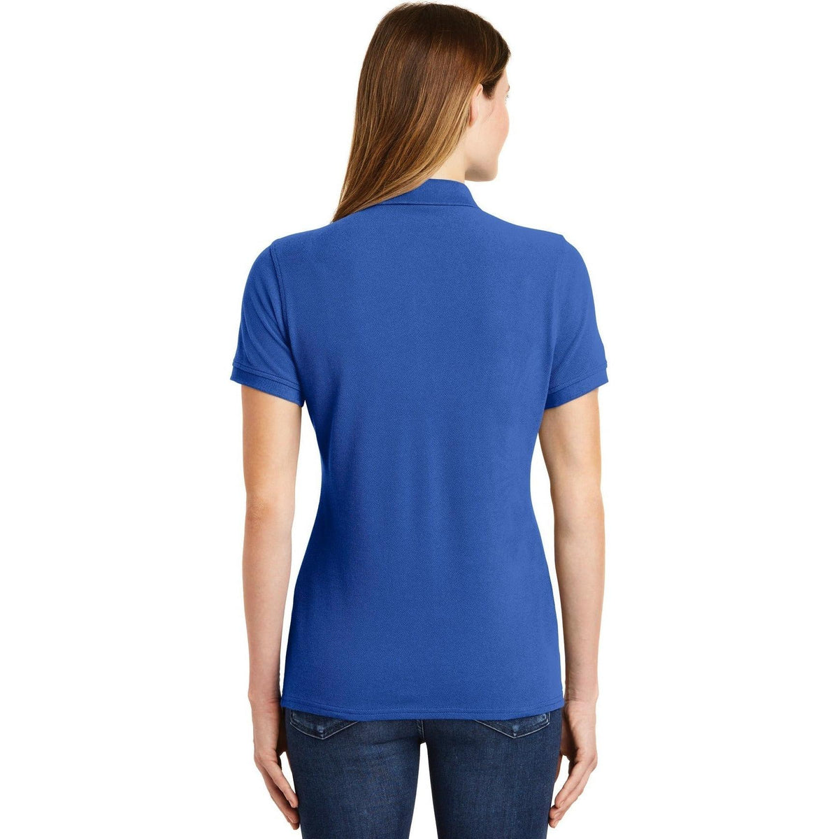 no-logo Port Authority Women's Ring Spun Pique Polo-Discontinued-Port Authority-Thread Logic