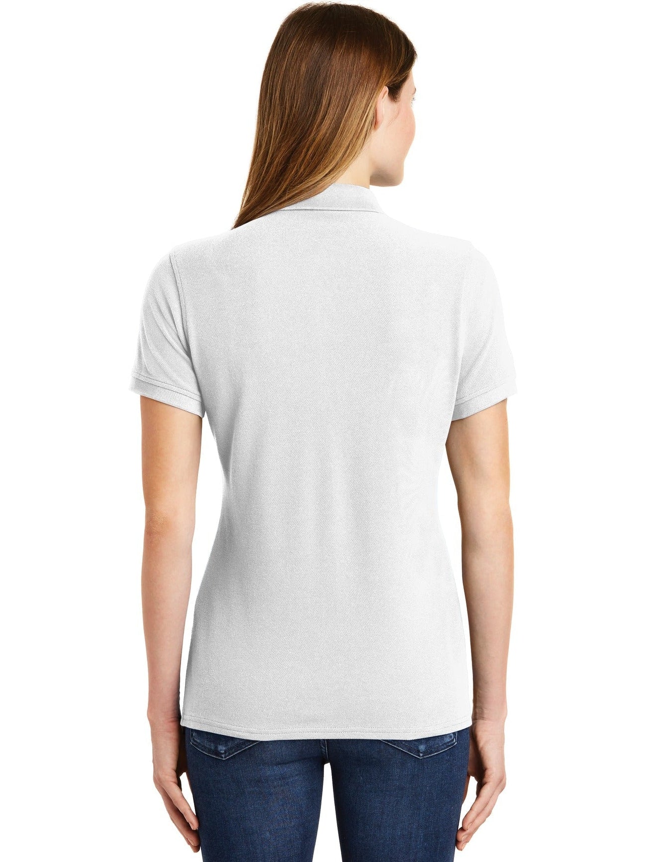 no-logo Port Authority Ladies Ring Spun Pique Polo-Active-Port Authority-Thread Logic