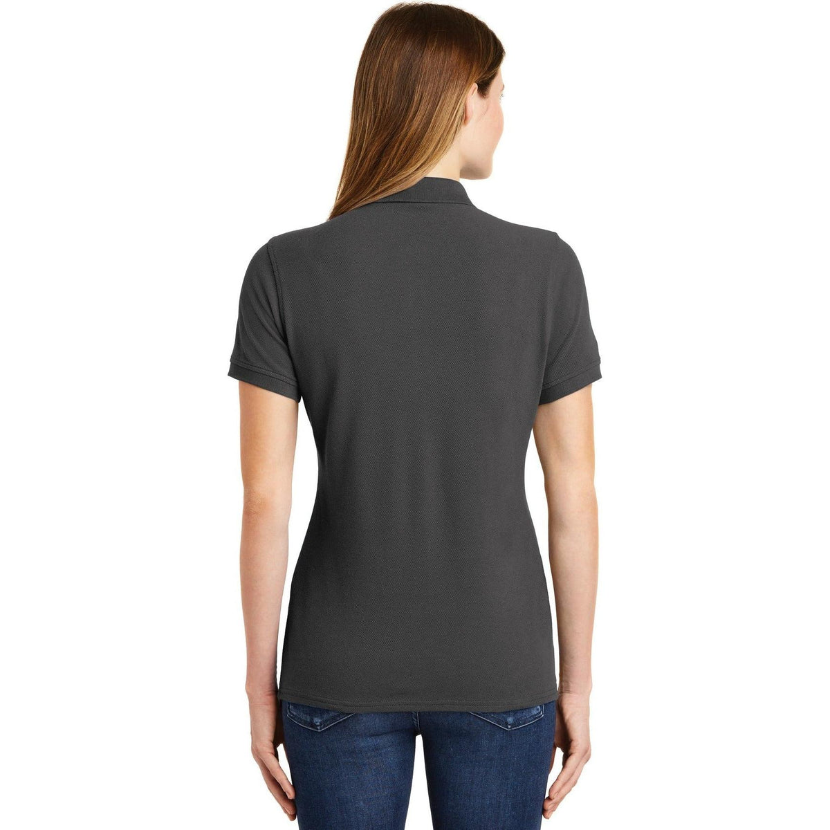 no-logo Port Authority Women's Ring Spun Pique Polo-Discontinued-Port Authority-Thread Logic