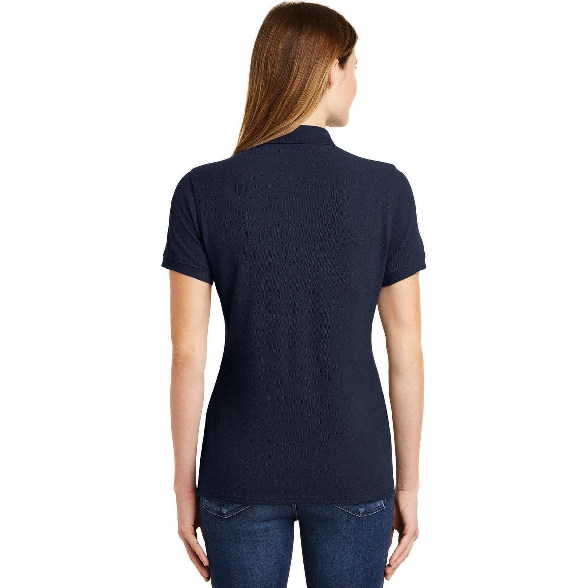 no-logo Port Authority Women's Ring Spun Pique Polo-Discontinued-Port Authority-Thread Logic