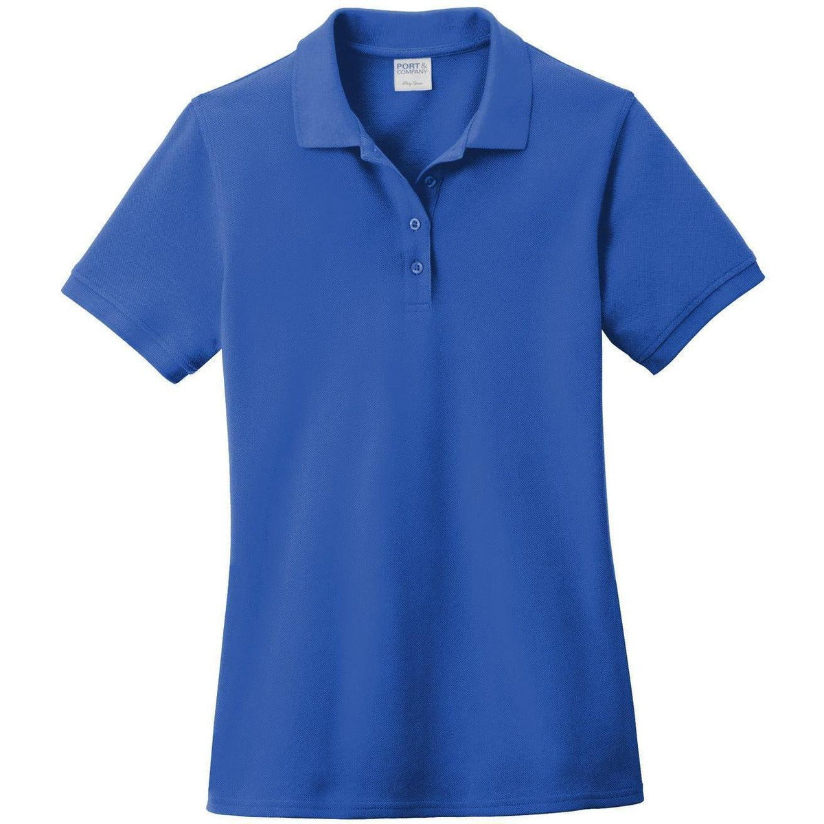 no-logo Port Authority Women's Ring Spun Pique Polo-Discontinued-Port Authority-Royal-XS-Thread Logic