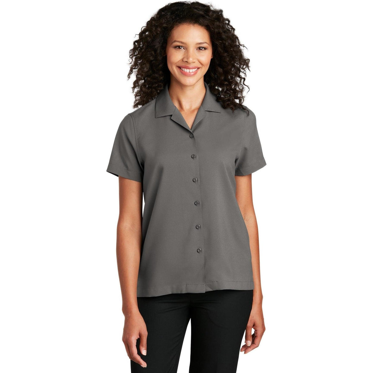 no-logo Port Authority Women's Short Sleeve Performance Staff Shirt-Dress Shirts-Port Authority-Thread Logic