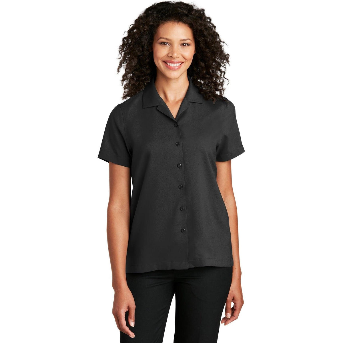 no-logo Port Authority Women's Short Sleeve Performance Staff Shirt-Dress Shirts-Port Authority-Thread Logic