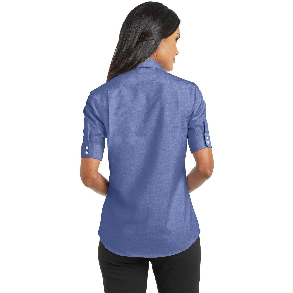 no-logo Port Authority Women's Short Sleeve SuperPro Oxford Shirt-Dress Shirts-Port Authority-Thread Logic