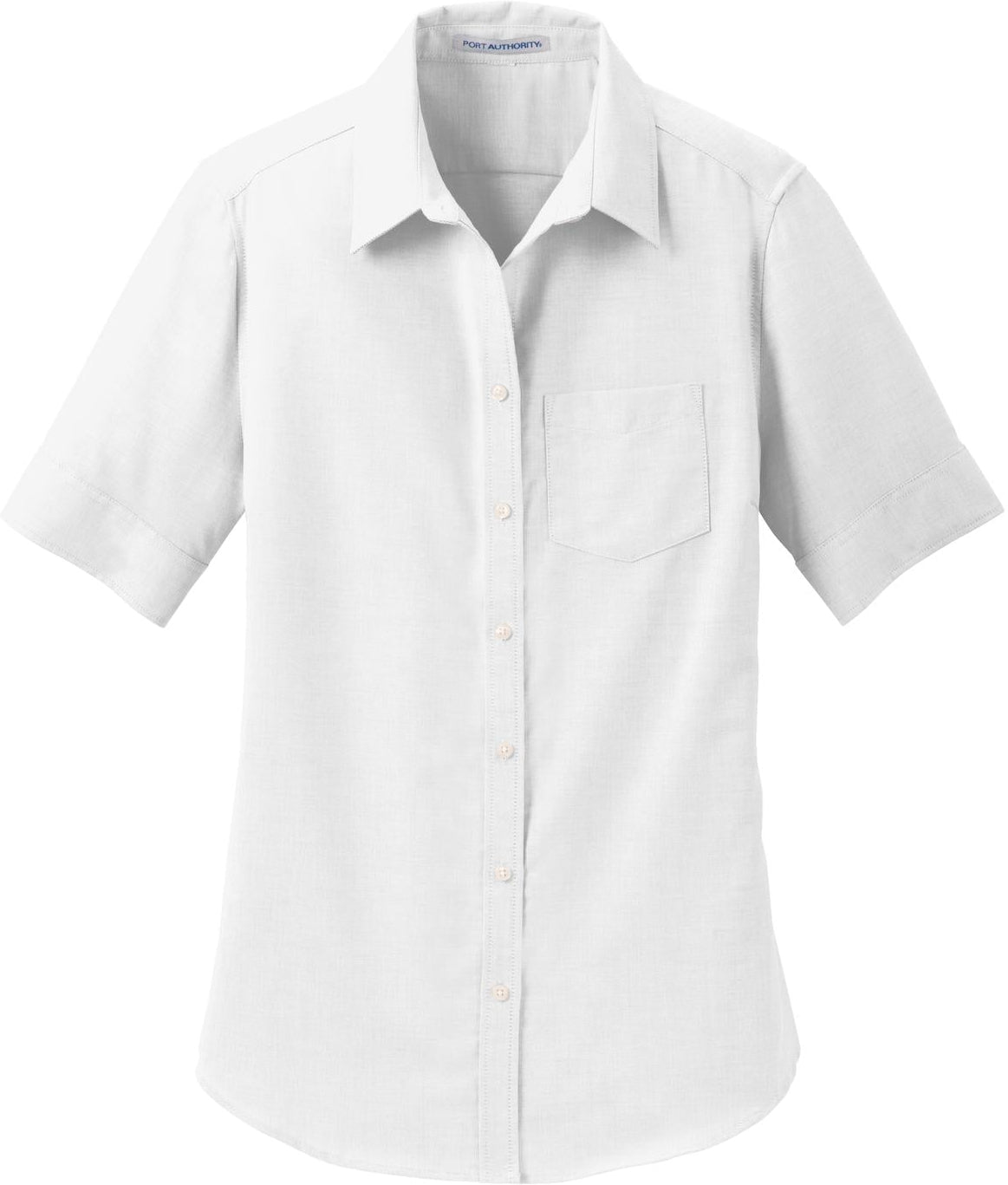 Port Authority Ladies Short Sleeve SuperPro Oxford Shirt