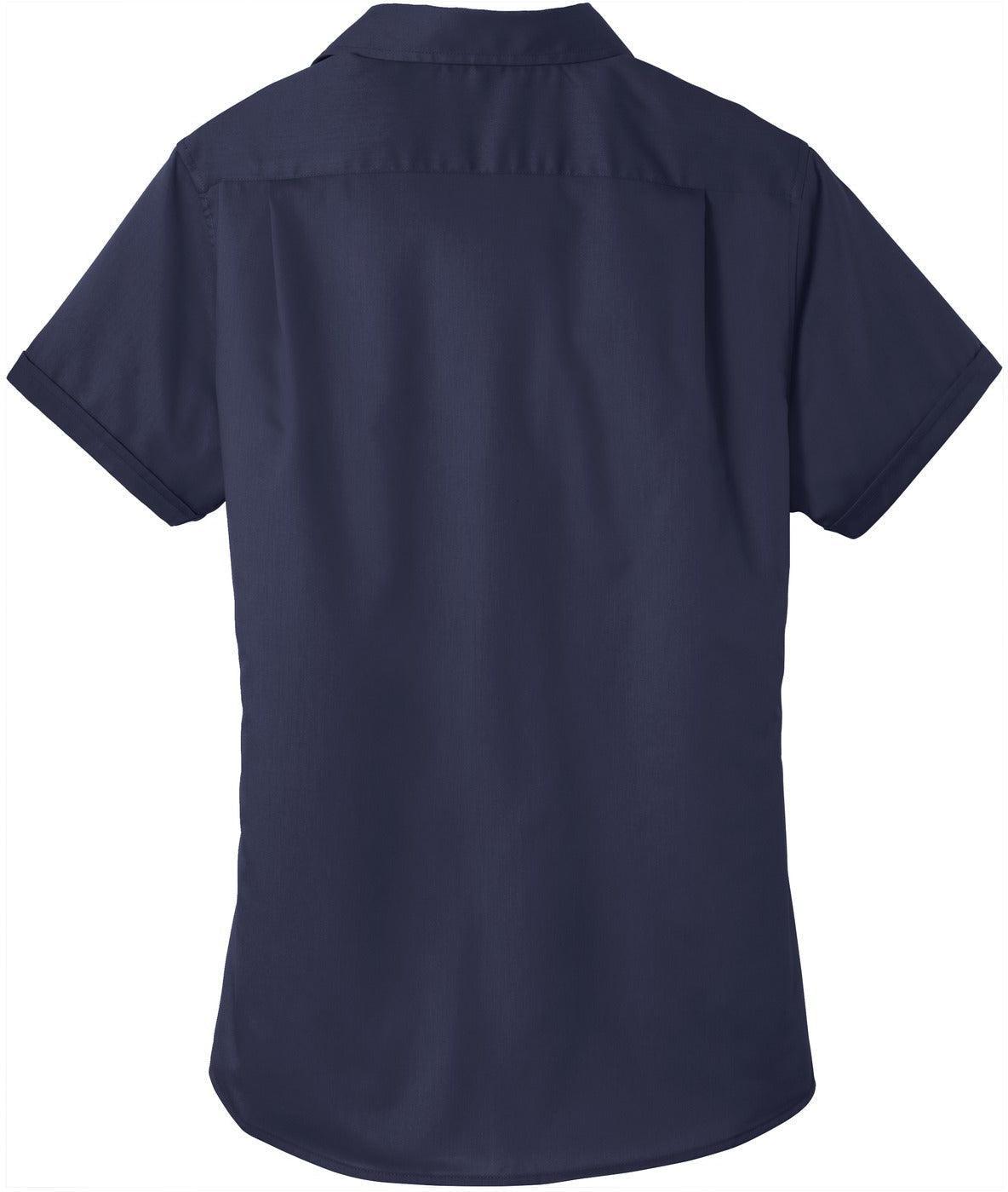 no-logo Port Authority Ladies Short Sleeve SuperPro Twill Shirt-Regular-Port Authority-Thread Logic