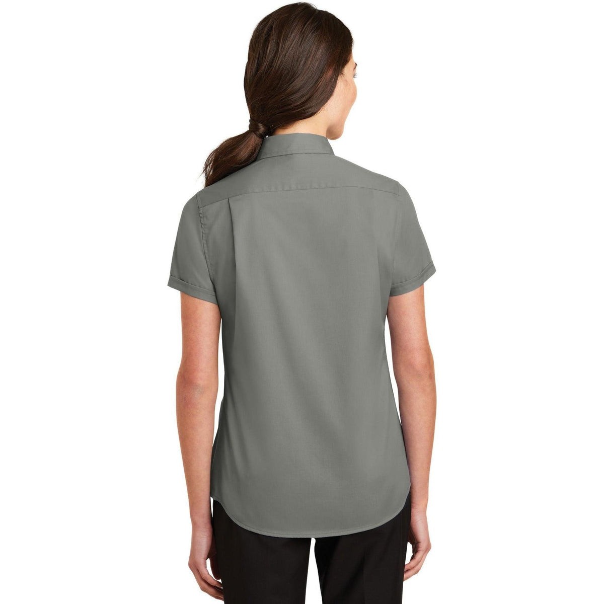 no-logo Port Authority Ladies Short Sleeve SuperPro Twill Shirt-Regular-Port Authority-Thread Logic