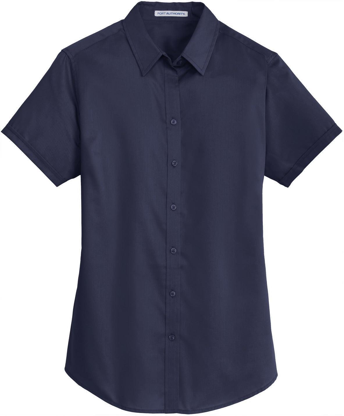 Port Authority Ladies Short Sleeve SuperPro Twill Shirt