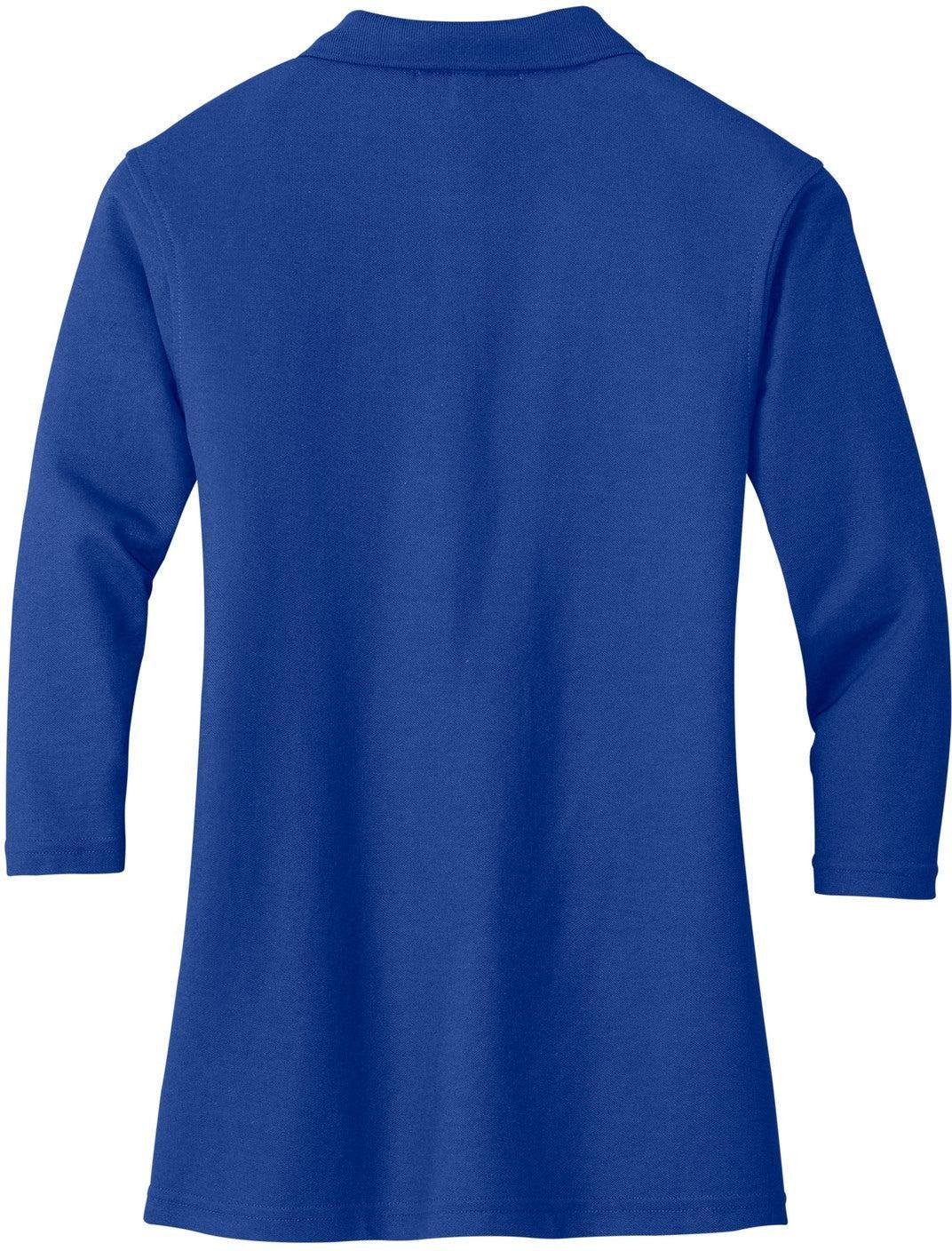 no-logo Port Authority Ladies Silk Touch 3/4 Sleeve Polo-Regular-Port Authority-Thread Logic