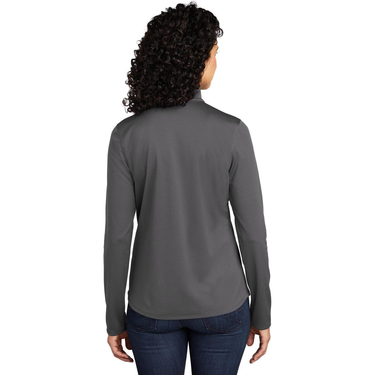 no-logo Port Authority Women's Silk Touch Performance 1/4-Zip-Quarter Zips-Port Authority-Thread Logic