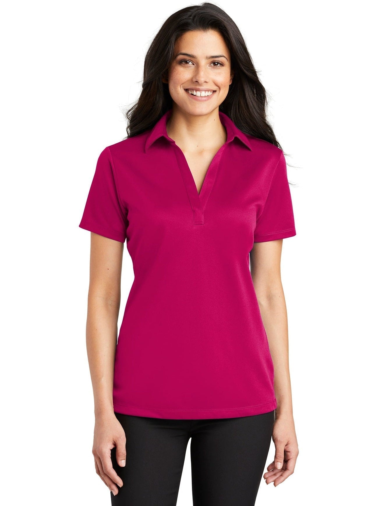 no-logo Port Authority Ladies Silk Touch Performance-Regular-Port Authority-Thread Logic