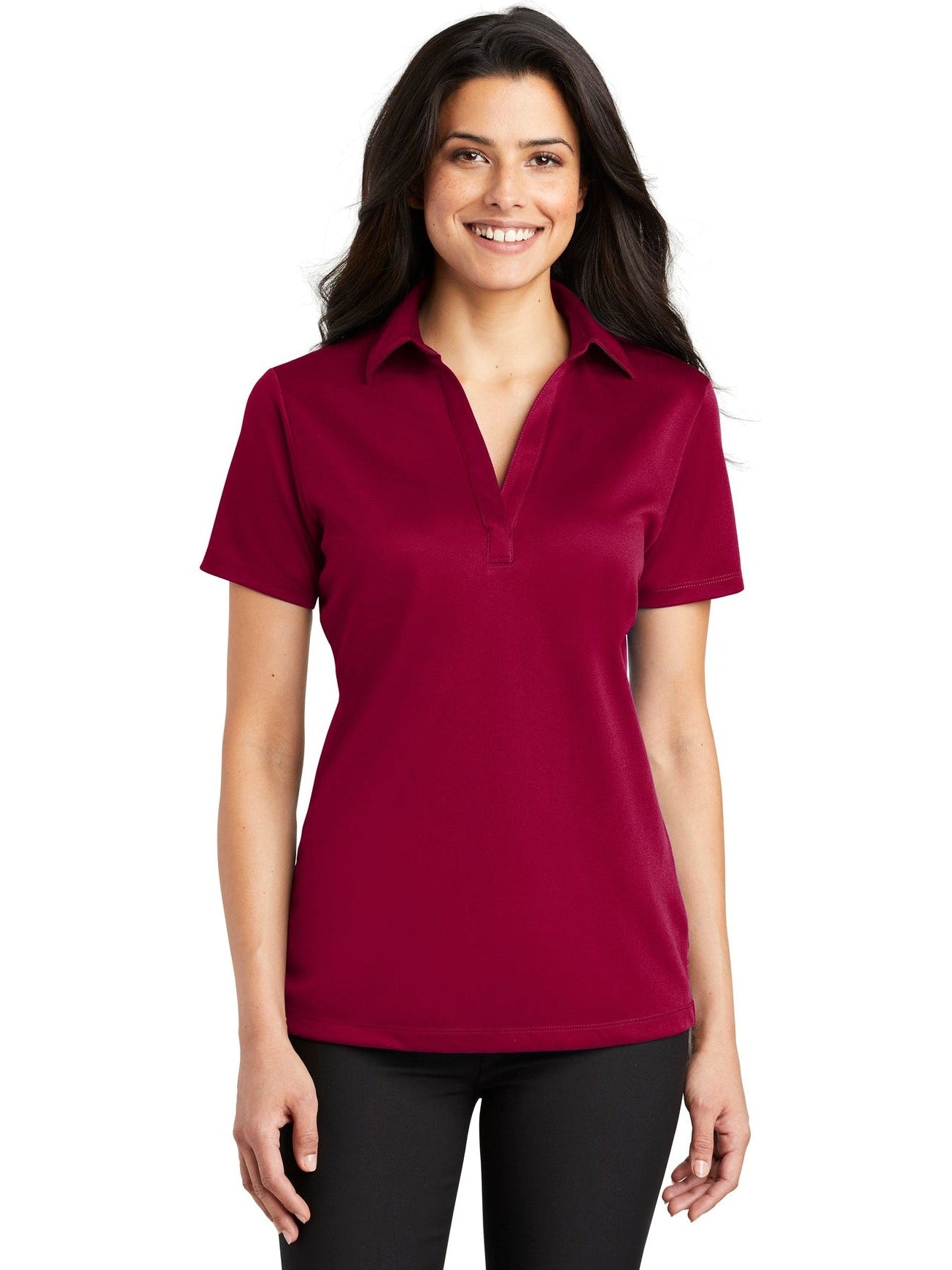 no-logo Port Authority Ladies Silk Touch Performance-Regular-Port Authority-Thread Logic