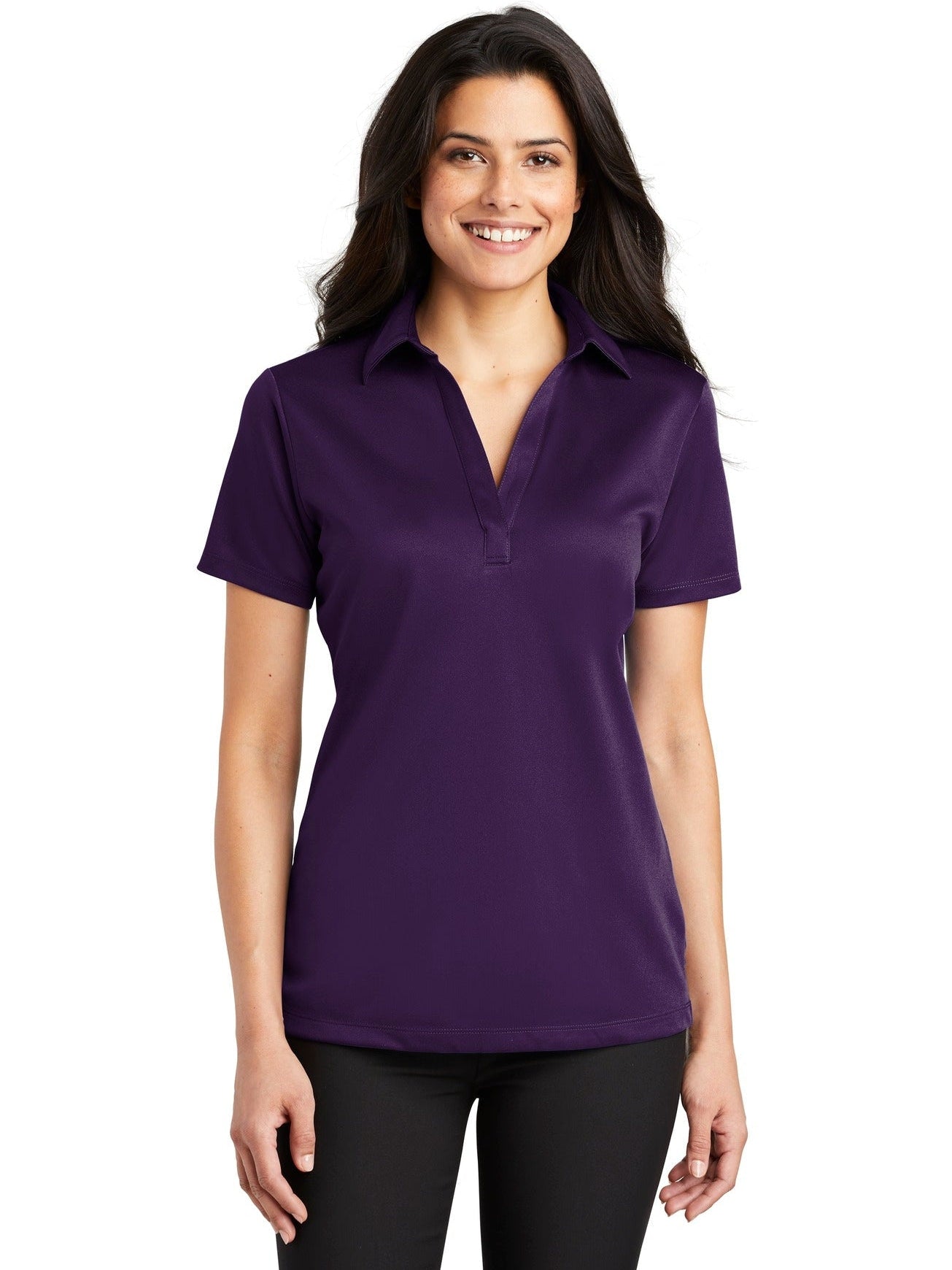 no-logo Port Authority Ladies Silk Touch Performance-Regular-Port Authority-Thread Logic