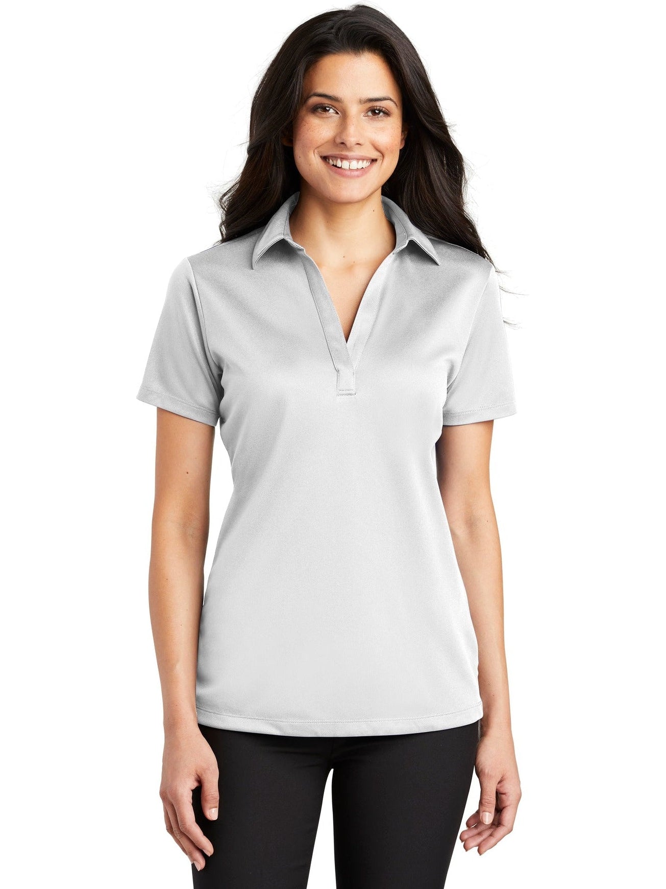 no-logo Port Authority Ladies Silk Touch Performance-Regular-Port Authority-Thread Logic