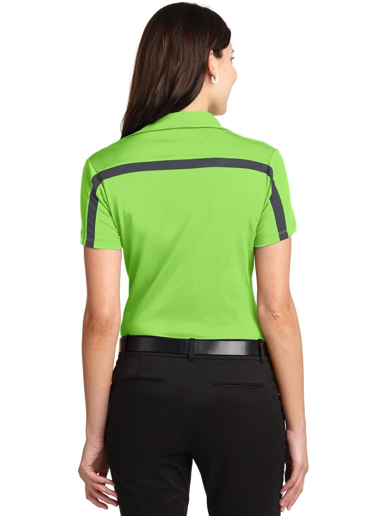 no-logo Port Authority Ladies Silk Touch Performance Colorblock Stripe-Regular-Port Authority-Thread Logic