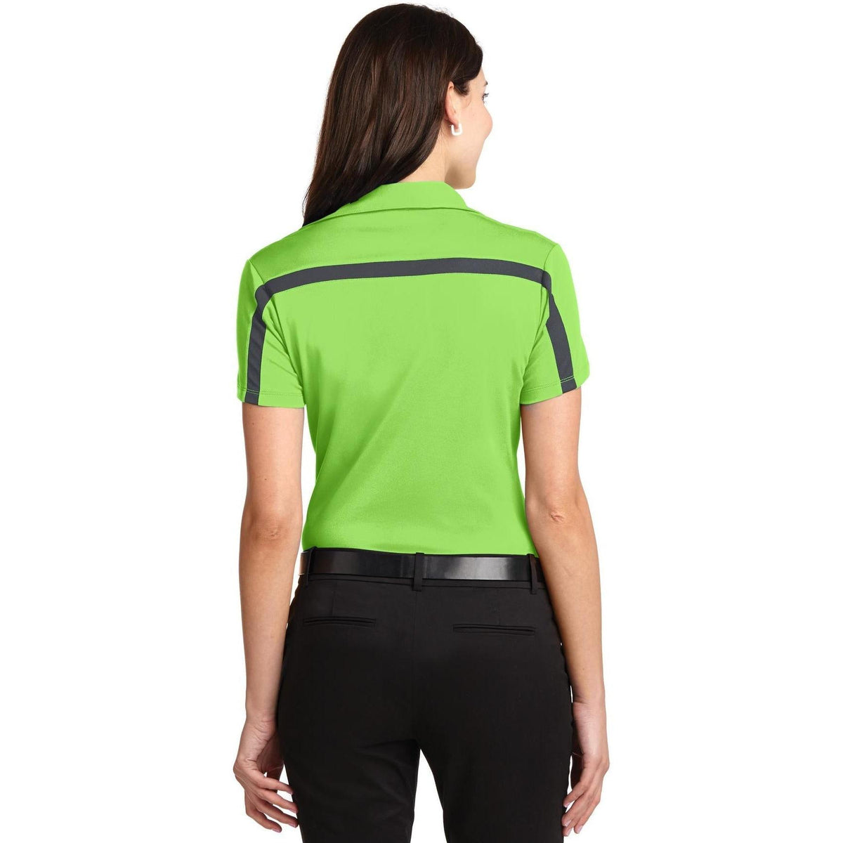 no-logo Port Authority Women's Silk Touch Performance Colorblock Stripe-Regular-Port Authority-Thread Logic