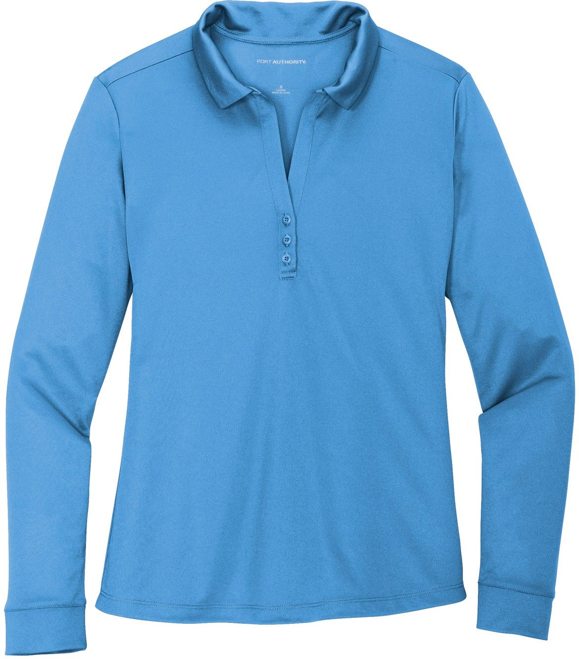 Port Authority Ladies Silk Touch Performance Long Sleeve Polo