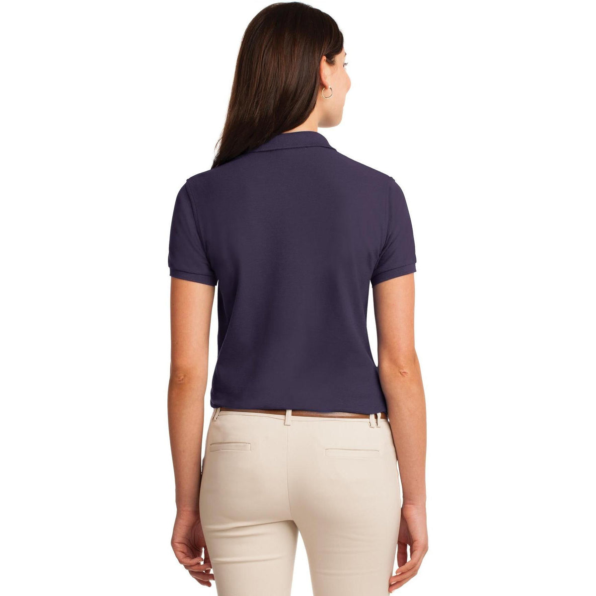 no-logo Port Authority Women's Silk Touch Polo-Regular-Port Authority-Thread Logic