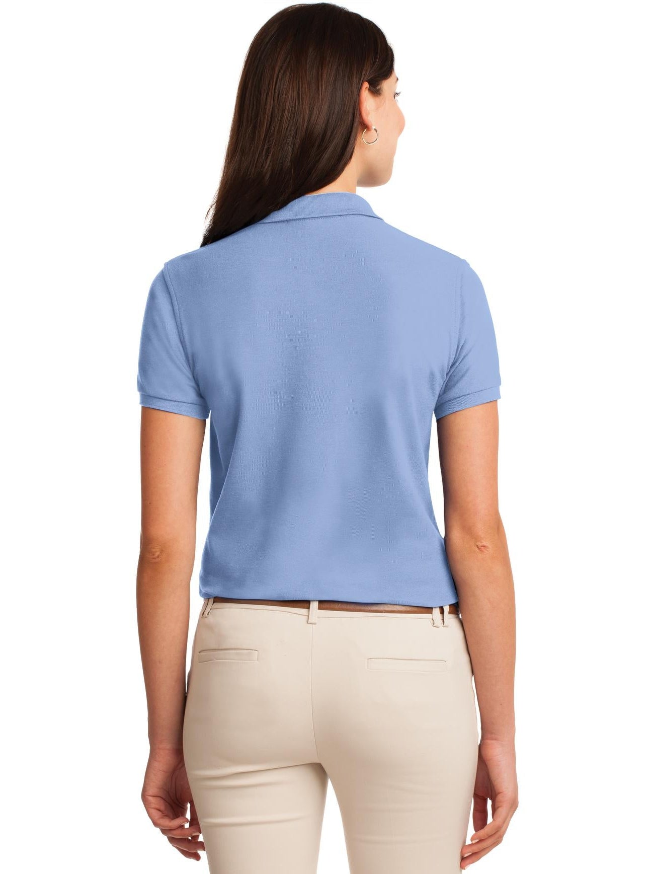 no-logo Port Authority Ladies Silk Touch Polo-Regular-Port Authority-Thread Logic