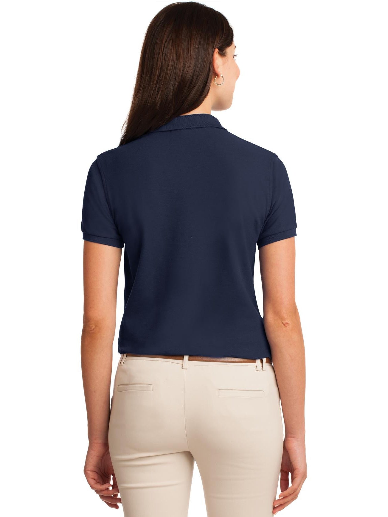 no-logo Port Authority Ladies Silk Touch Polo-Regular-Port Authority-Thread Logic