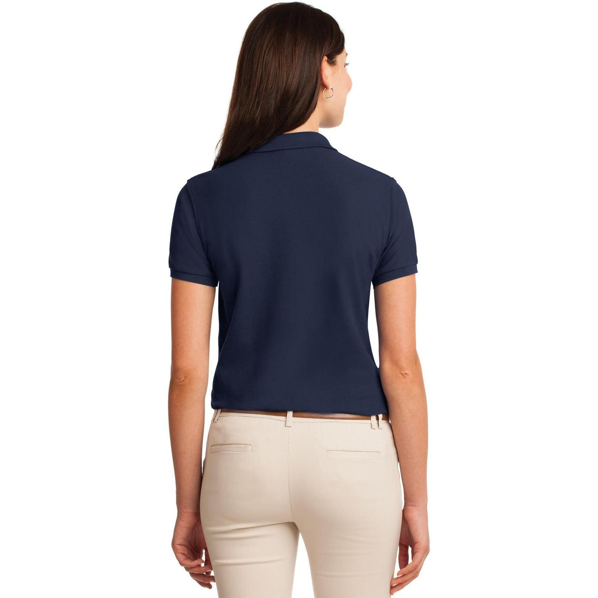 no-logo Port Authority Women's Silk Touch Polo-Regular-Port Authority-Thread Logic
