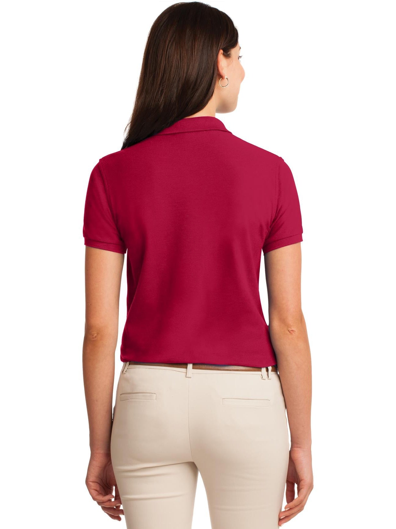 no-logo Port Authority Ladies Silk Touch Polo-Regular-Port Authority-Thread Logic