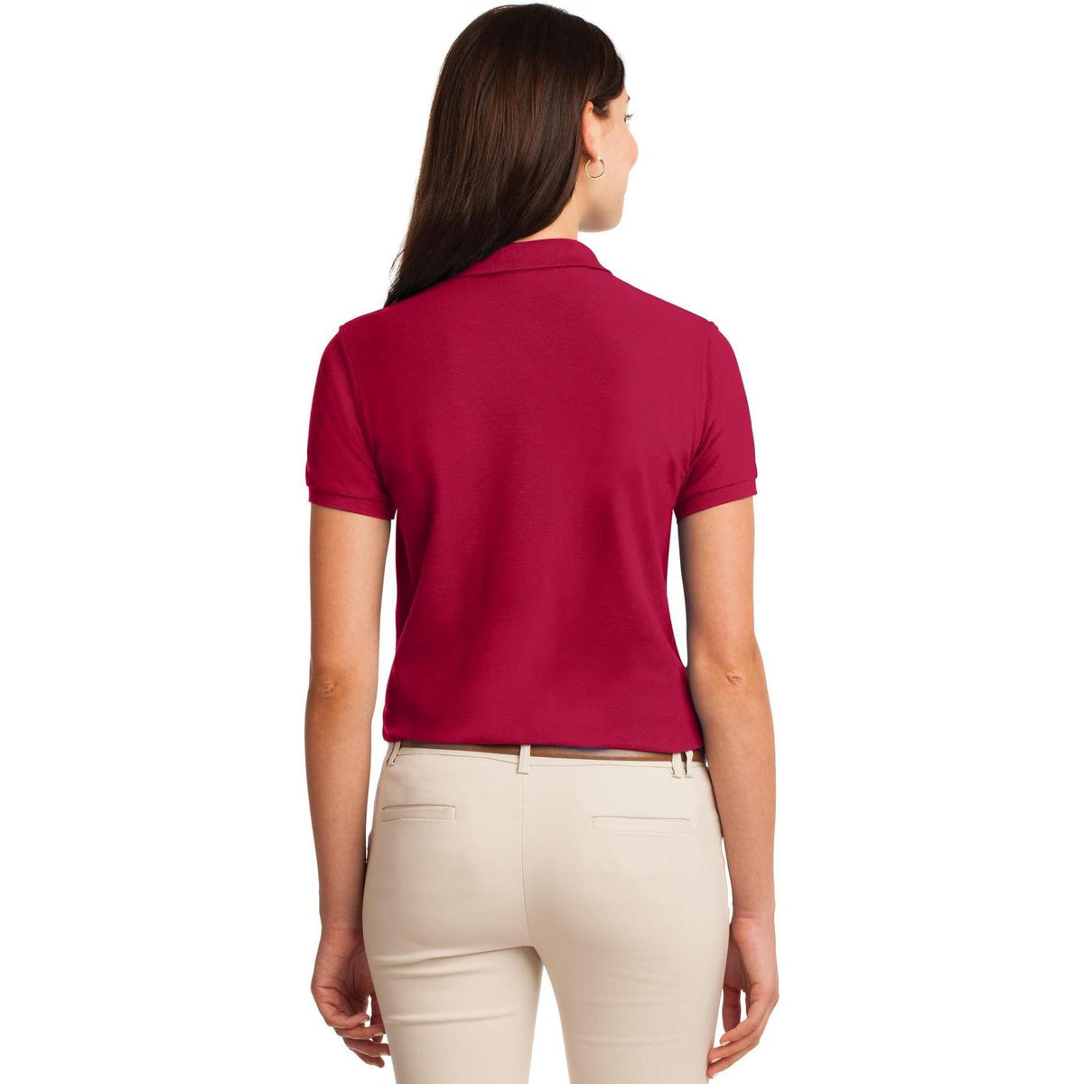no-logo Port Authority Women's Silk Touch Polo-Regular-Port Authority-Thread Logic