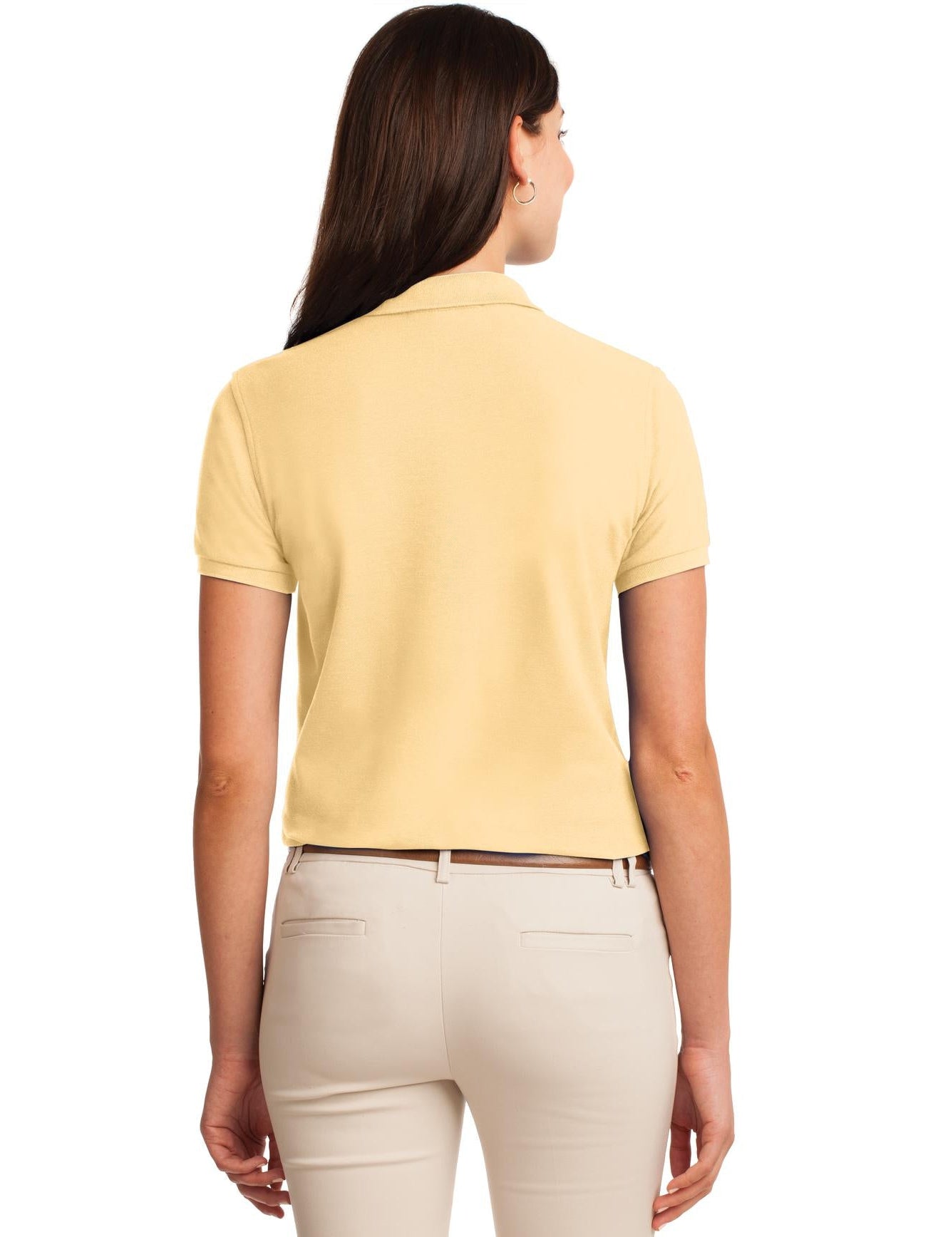 no-logo Port Authority Ladies Silk Touch Polo-Regular-Port Authority-Thread Logic