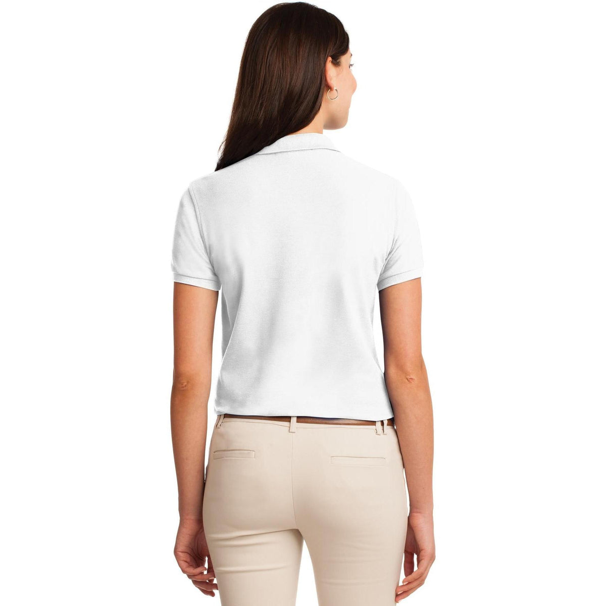 no-logo Port Authority Women's Silk Touch Polo-Regular-Port Authority-Thread Logic