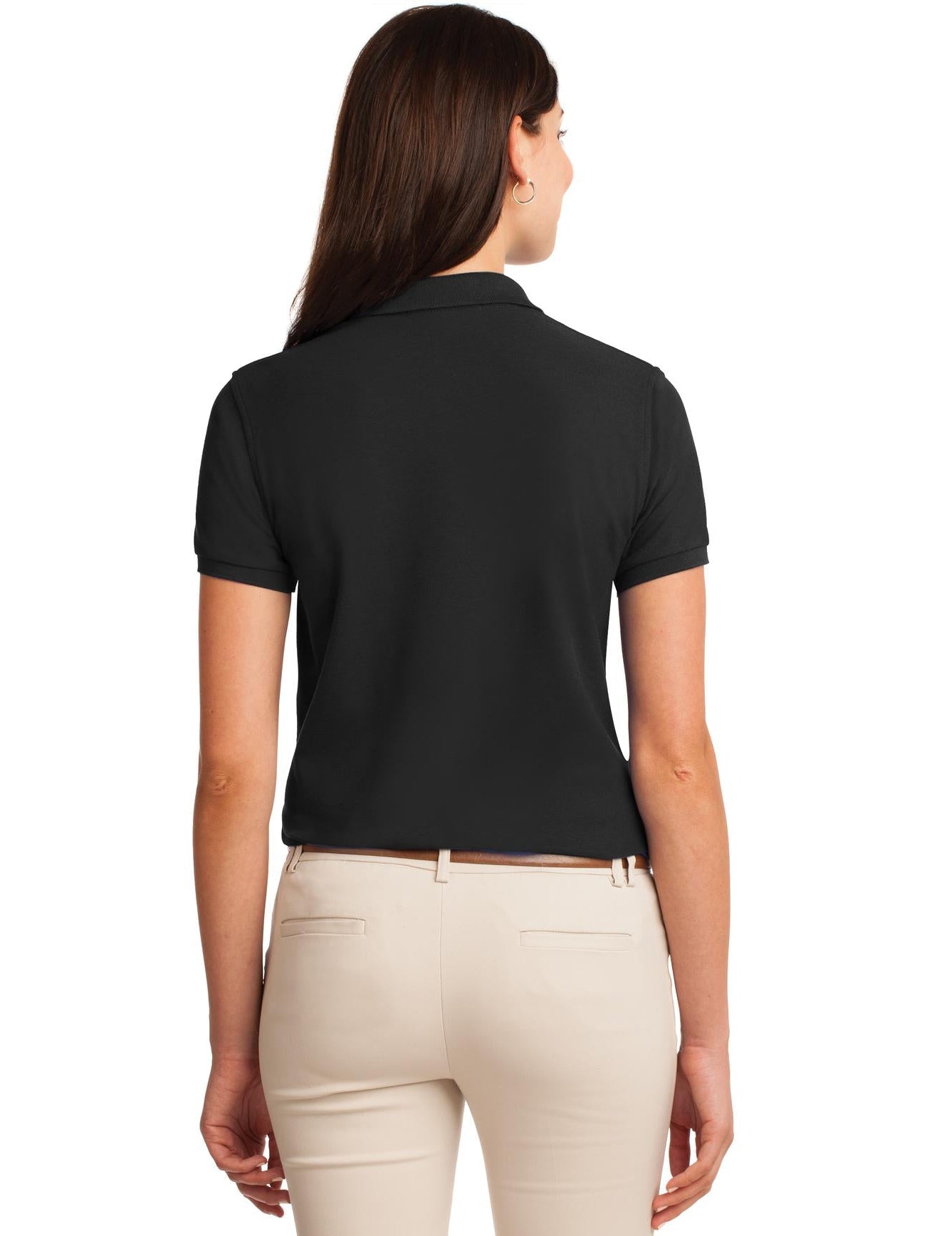 no-logo Port Authority Ladies Silk Touch Polo-Regular-Port Authority-Thread Logic