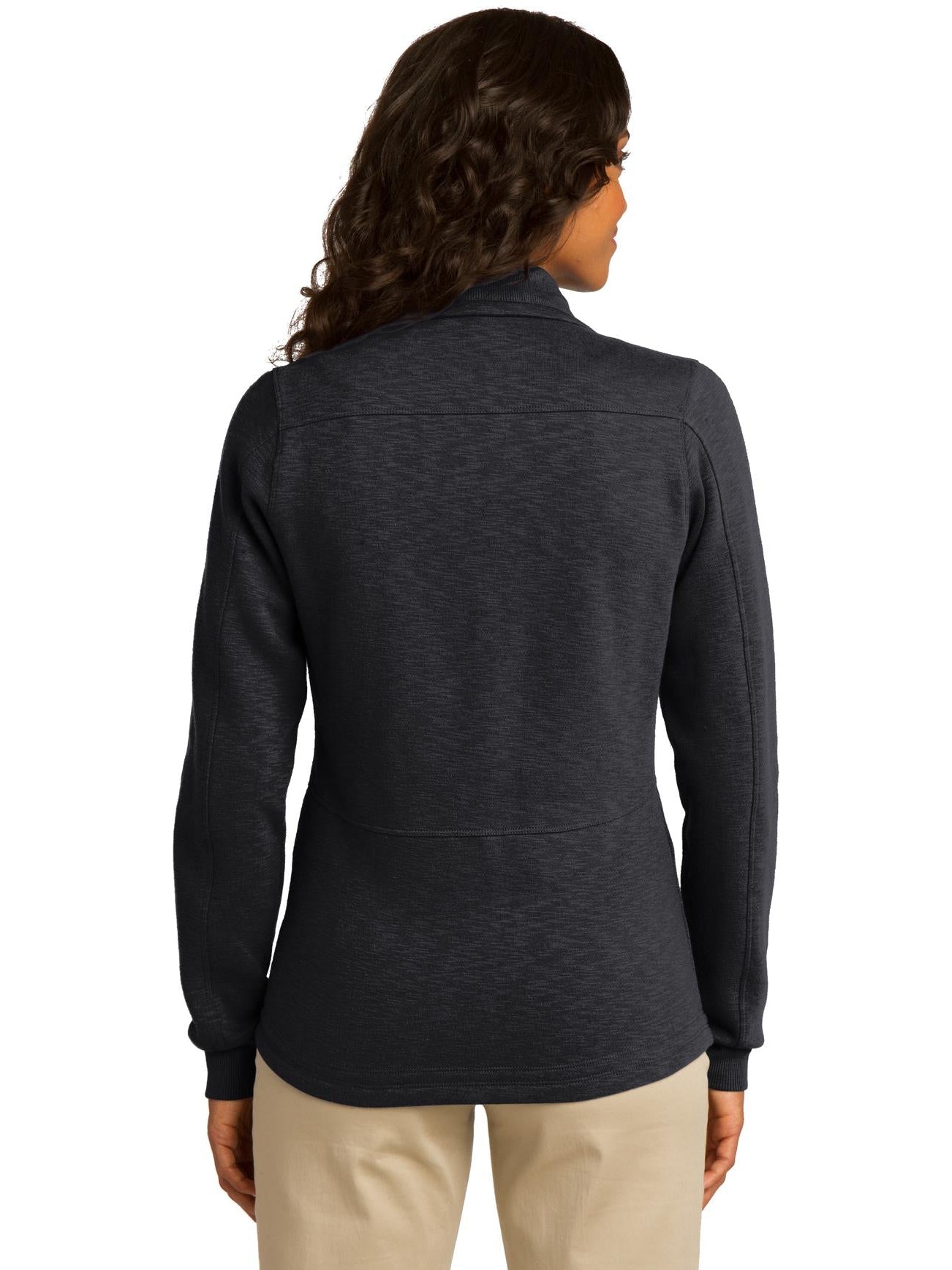 no-logo Port Authority Ladies Slub Fleece Full-Zip-Regular-Port Authority-Thread Logic
