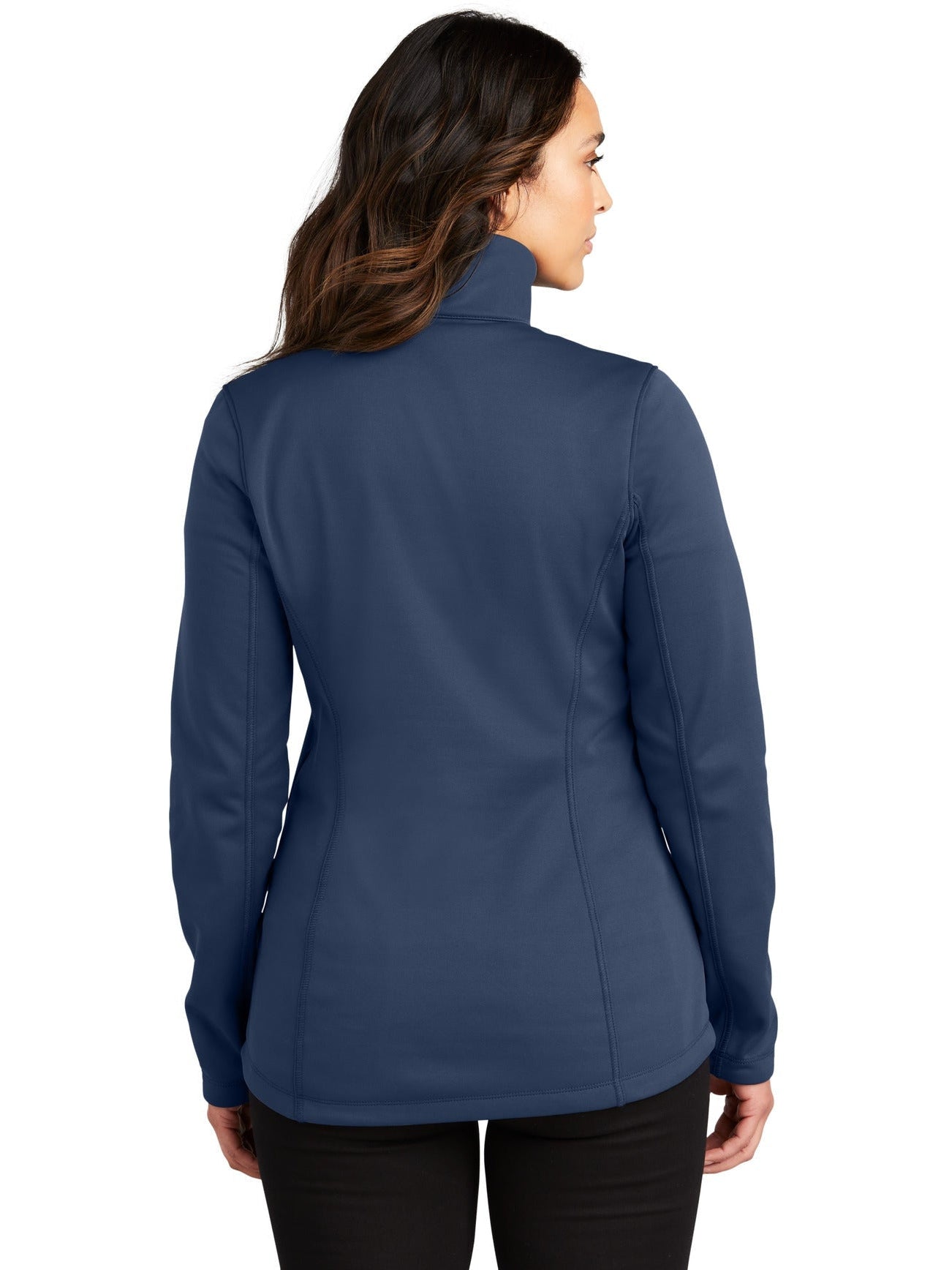 no-logo Port Authority Ladies Smooth Fleece 1/4-Zip-Regular-Port Authority-Thread Logic
