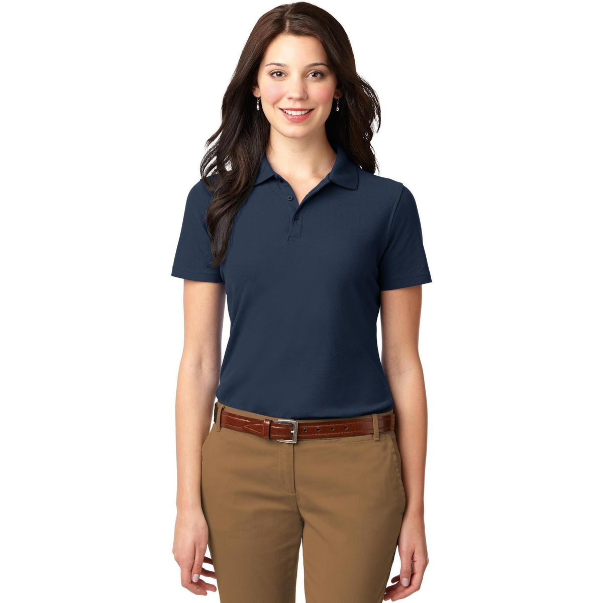 no-logo Port Authority Women's Stain-Resistant Polo-Regular-Port Authority-Thread Logic