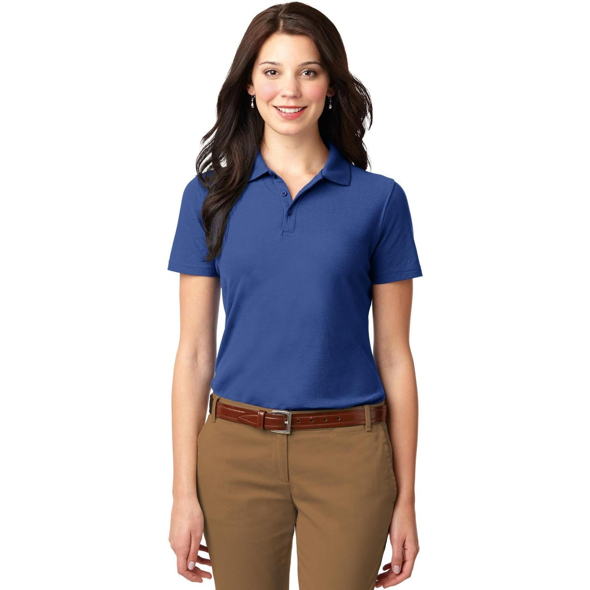 no-logo Port Authority Women's Stain-Resistant Polo-Regular-Port Authority-Thread Logic