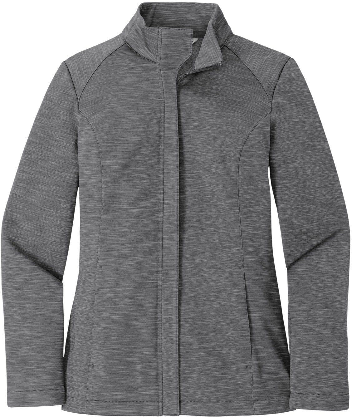 No-Logo CLOSEOUT - Port Authority Ladies Stream Soft Shell Jacket-Active-Port Authority-Graphite Heather-XS-Thread Logic