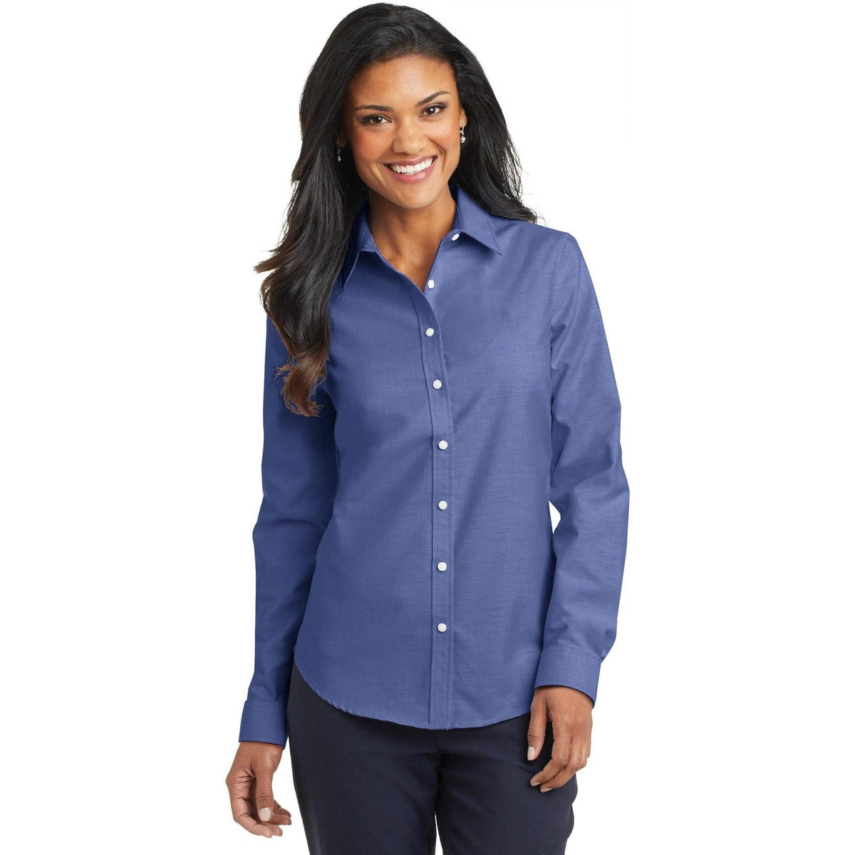 no-logo Port Authority Women's SuperPro Oxford Shirt-Dress Shirts-Port Authority-Thread Logic
