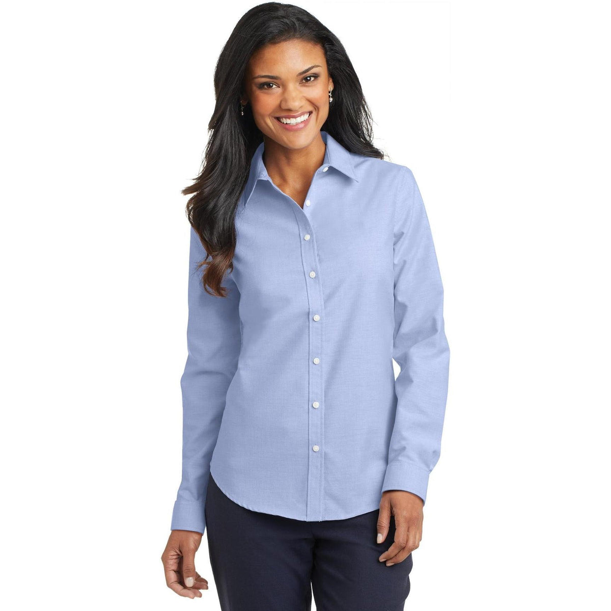 no-logo Port Authority Women's SuperPro Oxford Shirt-Dress Shirts-Port Authority-Thread Logic