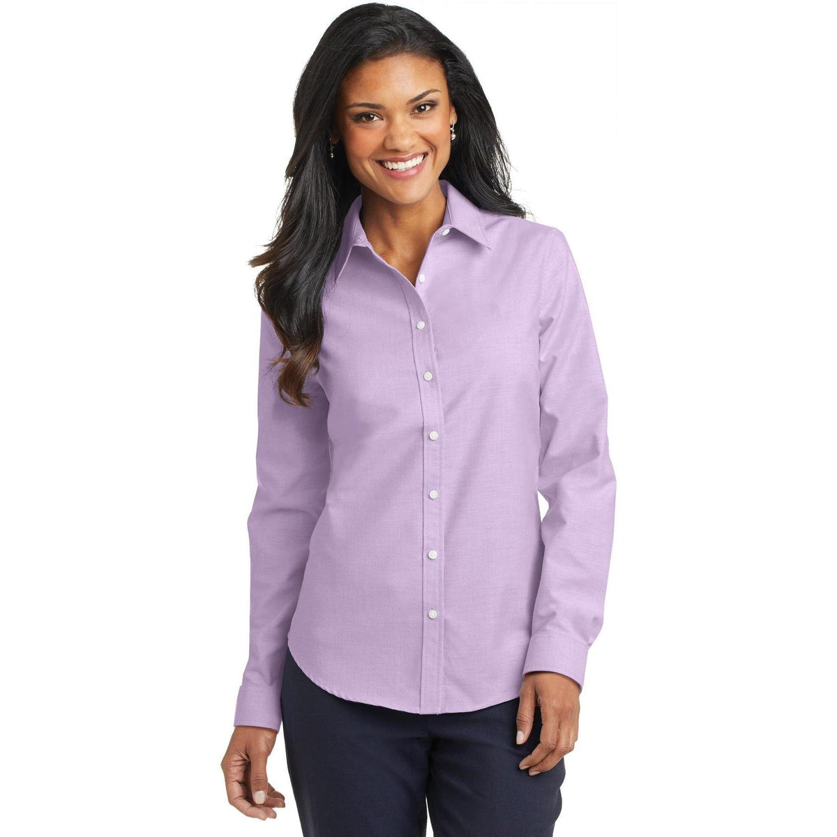 no-logo Port Authority Women's SuperPro Oxford Shirt-Dress Shirts-Port Authority-Thread Logic