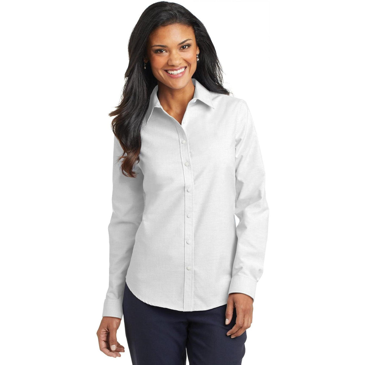 no-logo Port Authority Women's SuperPro Oxford Shirt-Dress Shirts-Port Authority-Thread Logic