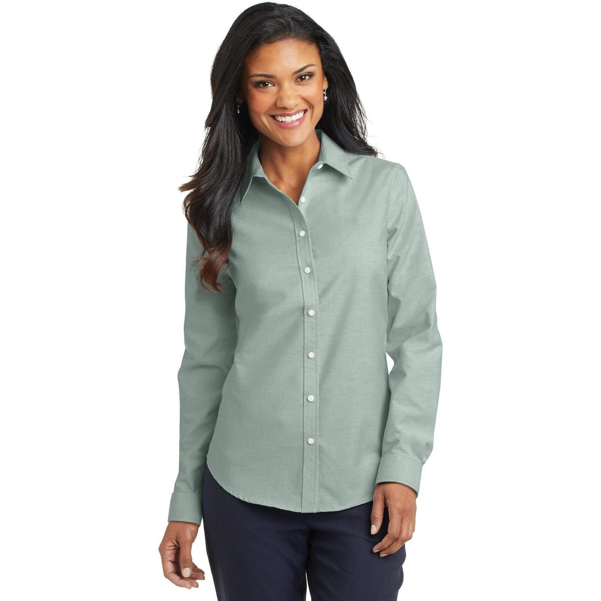 no-logo Port Authority Women's SuperPro Oxford Shirt-Dress Shirts-Port Authority-Thread Logic