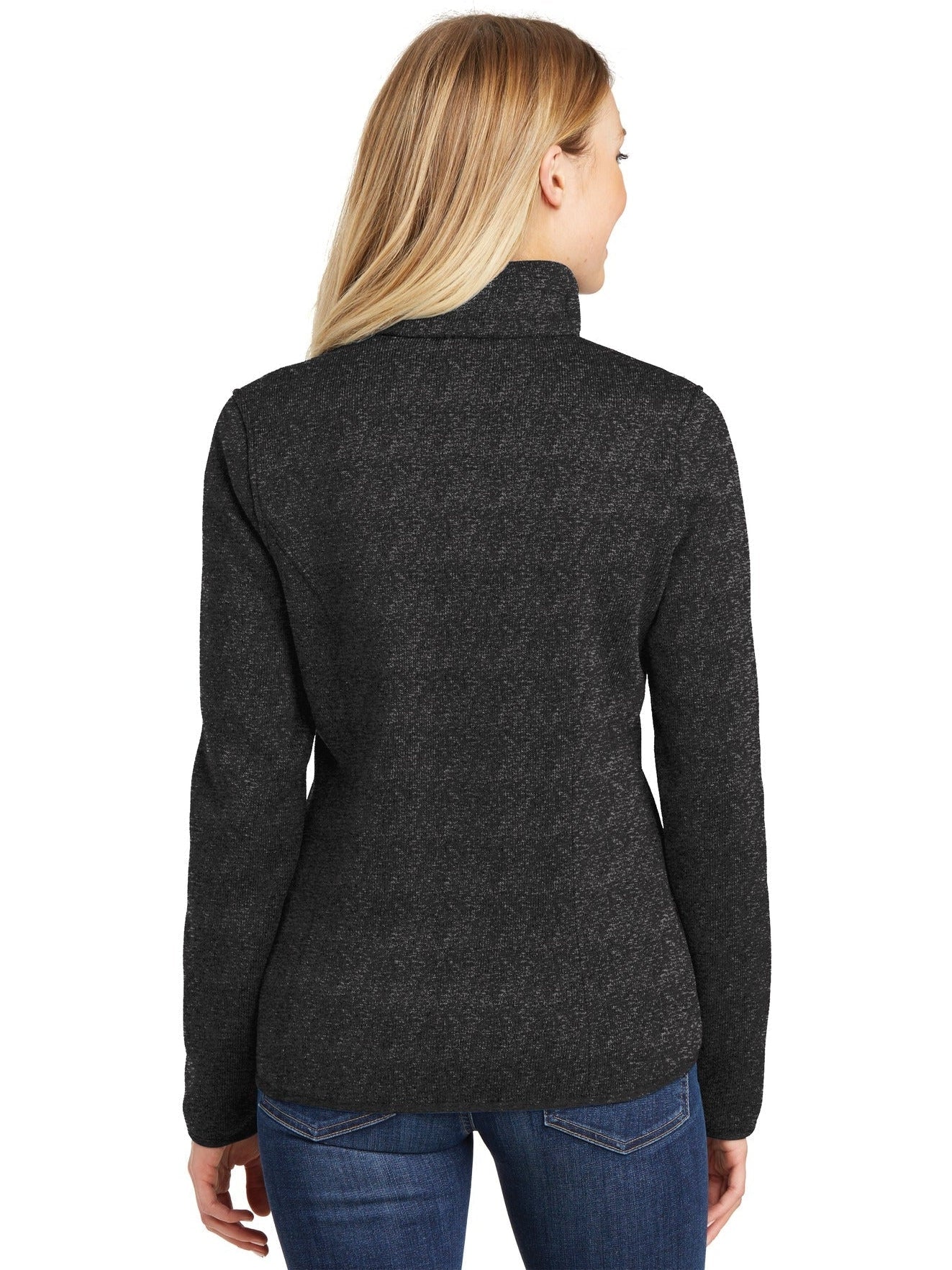 no-logo Port Authority Ladies Sweater Fleece Jacket-Regular-Port Authority-Thread Logic
