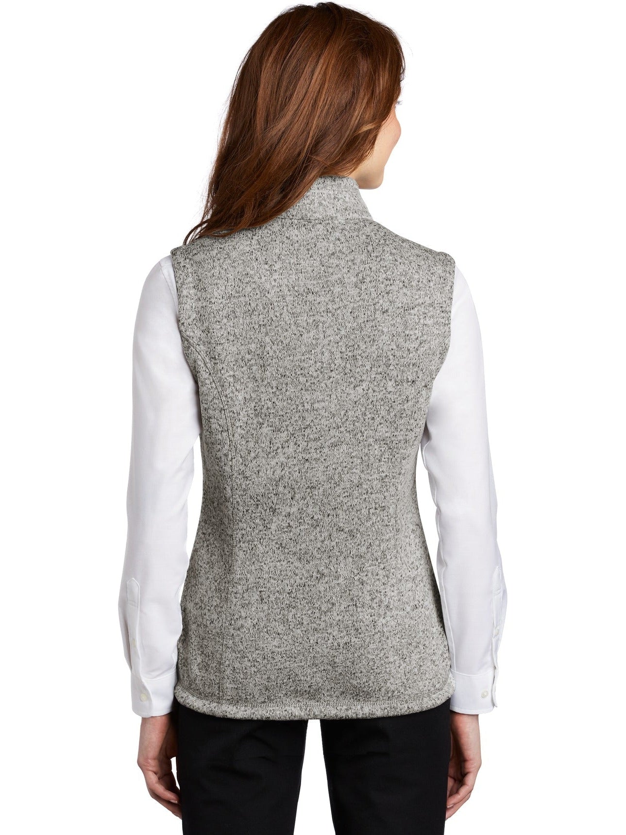 no-logo Port Authority Ladies Sweater Fleece Vest-Regular-Port Authority-Thread Logic