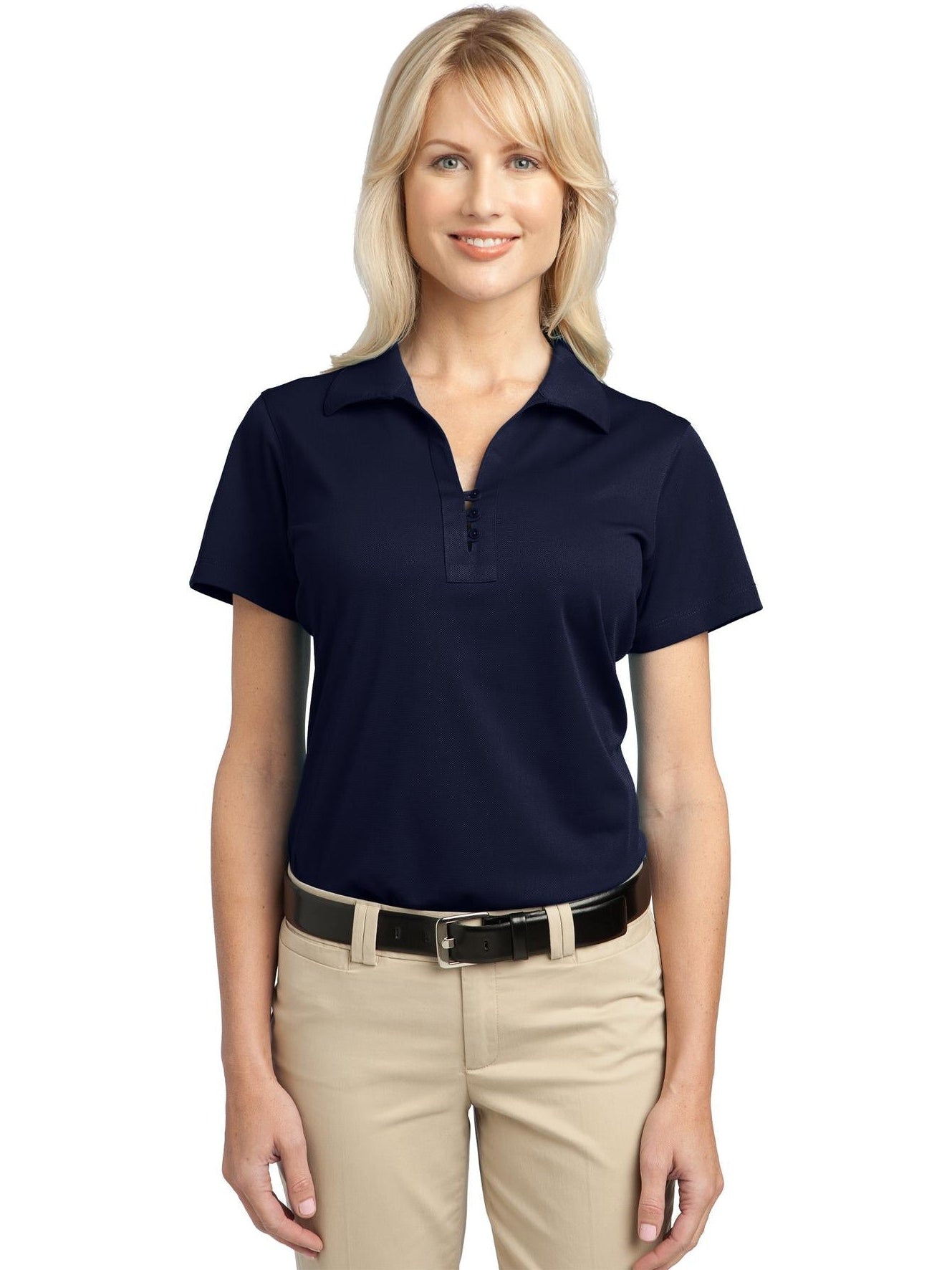 no-logo Port Authority Ladies Tech Pique Polo-Active-Port Authority-Thread Logic