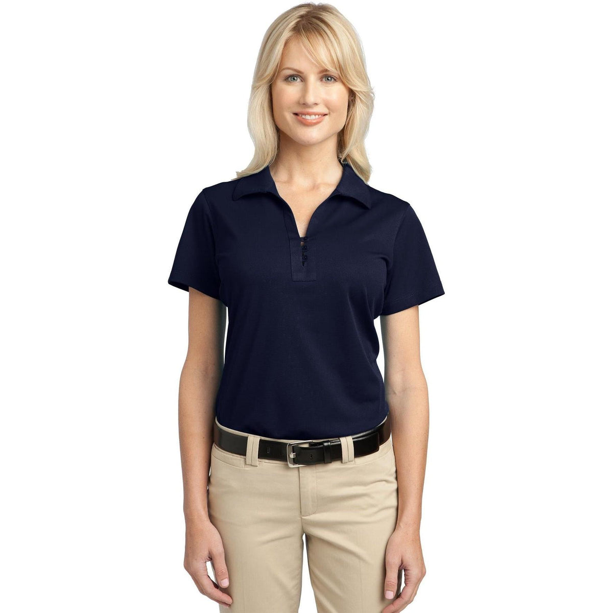 no-logo Port Authority Ladies Tech Pique Polo-Active-Port Authority-Thread Logic