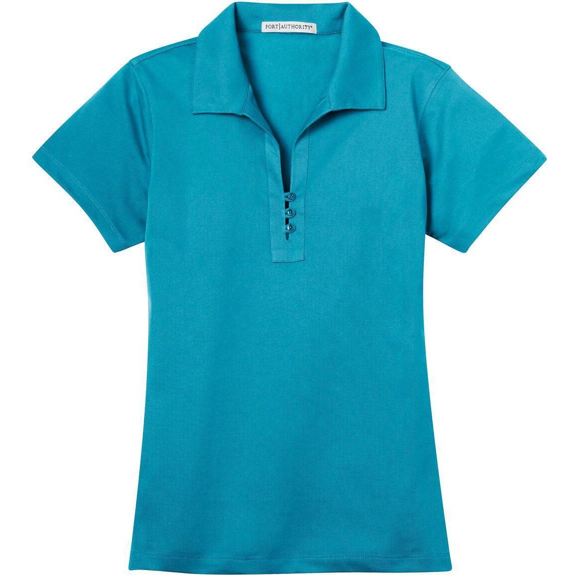 no-logo Port Authority Ladies Tech Pique Polo