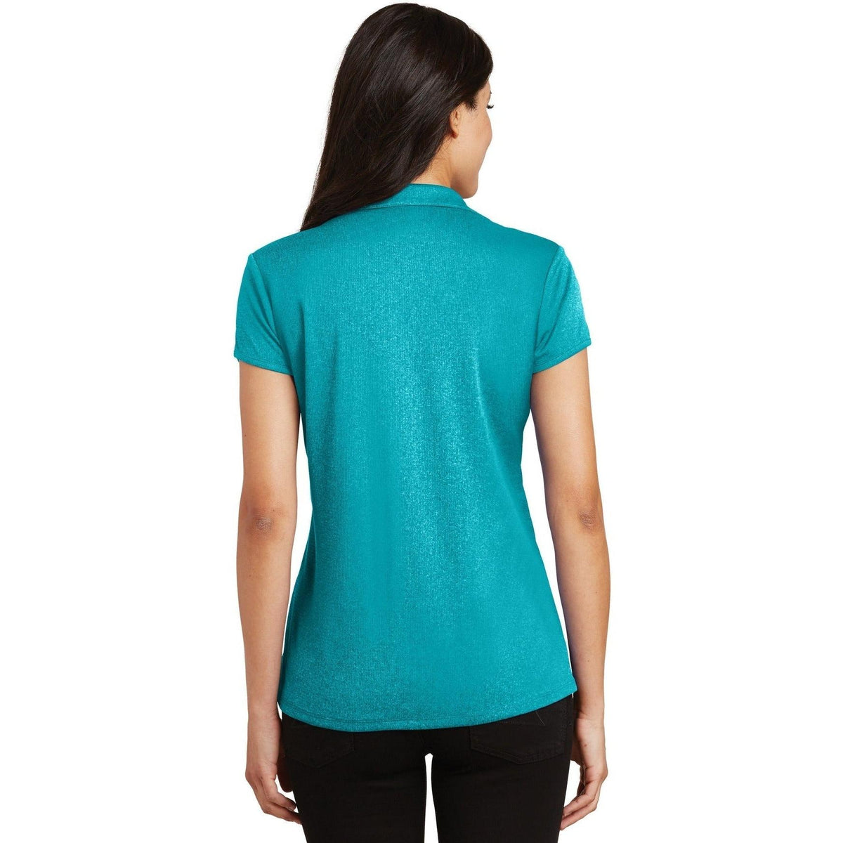 no-logo Port Authority Women's Trace Heather Polo-Regular-Port Authority-Thread Logic