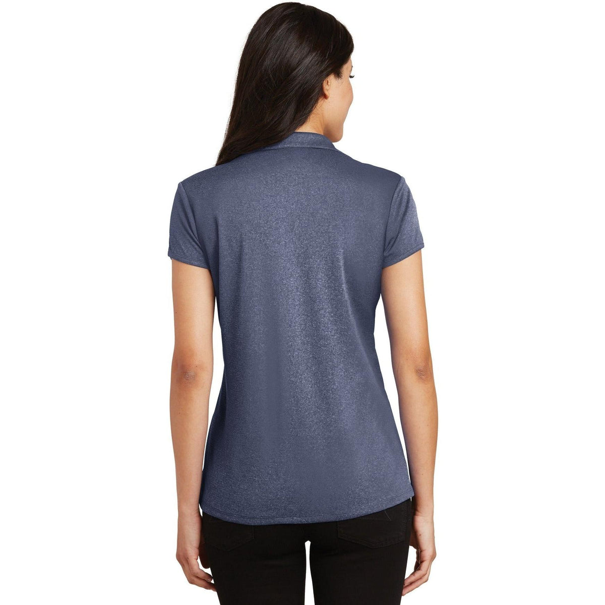 no-logo Port Authority Women's Trace Heather Polo-Regular-Port Authority-Thread Logic