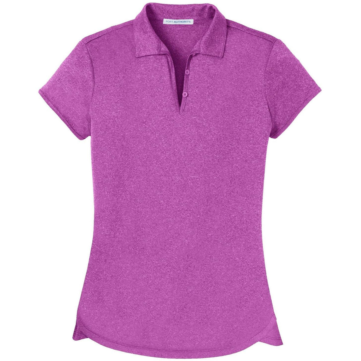 no-logo Port Authority Women's Trace Heather Polo-Regular-Port Authority-Berry Heather-XS-Thread Logic